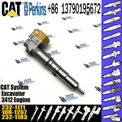Diesel Fuel Injector 232-1171 10R-1267 For Cater-pillar 3412E Common Rail 10R1267   2321171