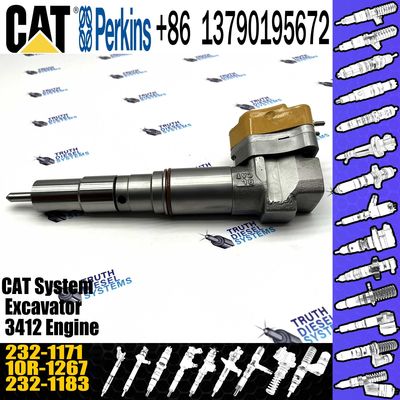 Diesel Fuel Injector 232-1171 10R-1267 For Cater-pillar 3412E Common Rail 10R1267   2321171