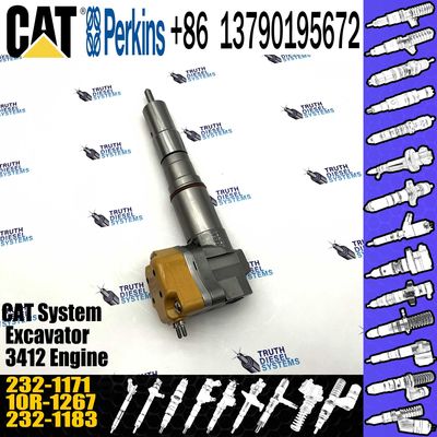 Diesel Fuel Injector 232-1171 10R-1267 For Cater-pillar 3412E Common Rail 10R1267   2321171
