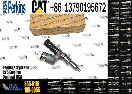 Common Rail Fuel Injector 355-6110 3556110 CAT Injector for Caterpillar C13 Diesel Engine Parts Construction Machinery
