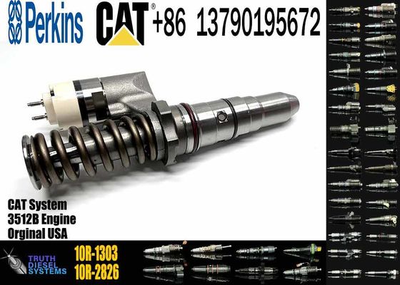 Fuel Injector 250-1302 10R-1303 Common Rail Fuel Injector for CAT 3512B 3516B Caterpillar Excavator Dozer Diesel Engine Parts