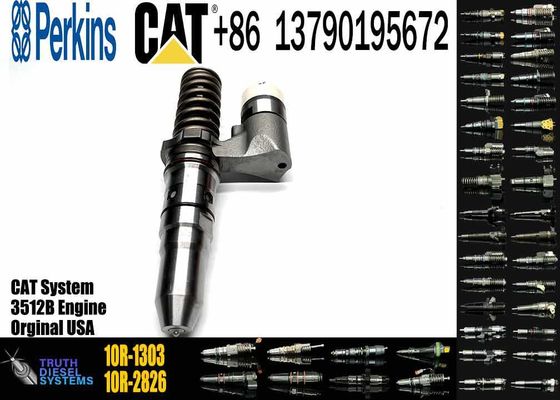 Fuel Injector 250-1302 10R-1303 Common Rail Fuel Injector for CAT 3512B 3516B Caterpillar Excavator Dozer Diesel Engine Parts