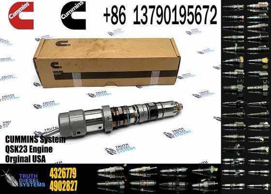 Common Rail Injector Fuel Injecto 4326779 4928346 4928349 for QSK23 Excavator QSK23 QSK45 QSK60