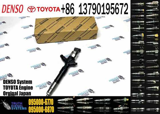 High Quality New Diesel Common Rail Fuel Injector 095000-6770 23670-30150 for Toyota Hiace 2KD-FTV 2.5 D-4D