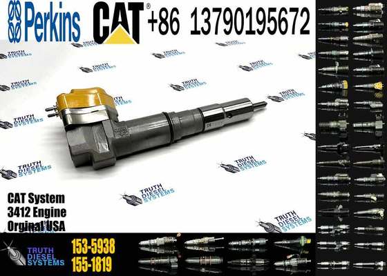 Diesel Fuel Injector 153-5938 232-1168 156-3895 204-2467 232-1167 173-4059 for Caterpillar CAT Engine 3412E 3412 Tractor