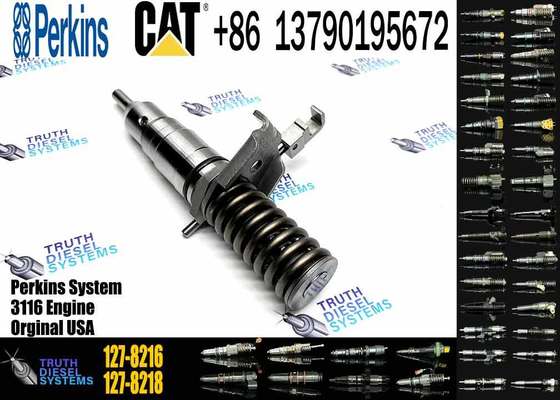 Genuine 8mm Plunger Mechanical Diesel Injector 127-8216 Fuel Injector for CAT 3114 3116 Engines Construction Machinery Parts