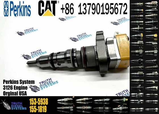 Diesel Fuel Injector 153-5938 232-1168 156-3895 204-2467 232-1167 173-4059 for Caterpillar CAT Engine 3412E 3412 Tractor