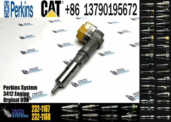 Diesel Fuel Injector 153-5938 232-1168 156-3895 204-2467 232-1167 173-4059 for Caterpillar CAT Engine 3412E 3412 Tractor