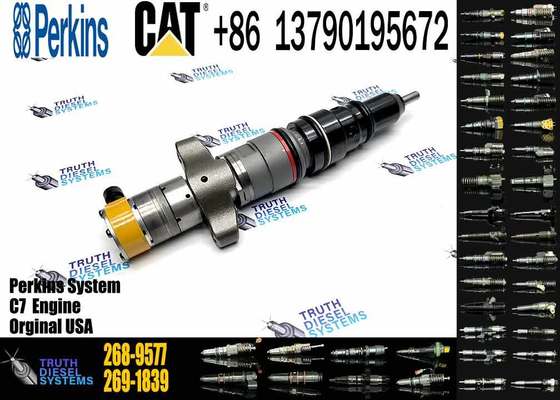 Diesel Engine Fuel Injector 268-9577 for Excavator C7 for 324d 325d 326d 329d Models Construction Machinery Parts