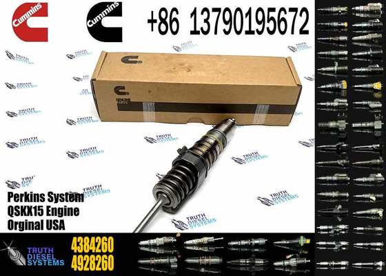New Construction Machinery Parts Fuel Injector for QSKX15 Diesel Engine OEM 4928262 4384260 Stainless Steel 1 Year Warranty